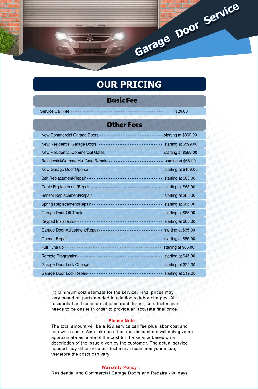 Eagle Garage Door Service Brooklyn Center, MN 612-314-0196